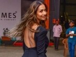 Malaika Arora dazzled in a black gown on Thursday. (Instagram/ Bollywood Women’s Style) Malaika Arora dazzled in a black gown on Thursday. (Instagram/ Bollywood Women’s Style)