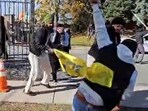 Image of Hindu devotees being allegedly attacked by Khalistani radicals at a Brampton temple. Non-resident Indians (NRIs) have demanded a thorough investigation to take punitive action against those who want to disturb communal harmony in the foreign land. (File)