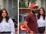 Anushka Sharma and Virat Kohli recently attended Neha Dhupia's daughter Mehr's birthday bash. Anushka Sharma and Virat Kohli recently attended Neha Dhupia's daughter Mehr's birthday bash.