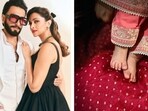 Deepika Padukone and Ranveer Singh were clicked with their daughter Dua Padukone at Mumbai airport. Deepika Padukone and Ranveer Singh were clicked with their daughter Dua Padukone at Mumbai airport.