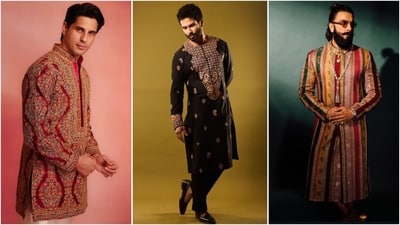 Modern grooms are embracing style through unique accessories and bold prints in 2024. (Instagram) Modern grooms are embracing style through unique accessories and bold prints in 2024. (Instagram)