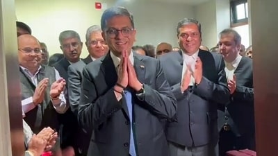 Chief Justice of India DY Chandrachud during the inauguration of the National Judicial Museum and Archive (NJMA) at the Supreme Court, in New Delhi. (ANI) (ANI) Chief Justice of India DY Chandrachud during the inauguration of the National Judicial Museum and Archive (NJMA) at the Supreme Court, in New Delhi. (ANI) (ANI)