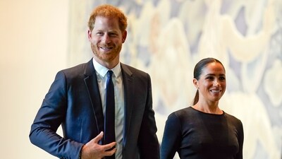 At a recent UN conference, Prince Harry and Meghan Markle highlighted the need for enhanced child safety in the digital age. (AP Photo/Seth Wenig, File) (AP)