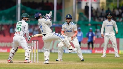 Kanpur: India's wicket-keeper Rishabh Pant takes the catch of Bangladesh's batter Litton Das (PTI) Kanpur: India's wicket-keeper Rishabh Pant takes the catch of Bangladesh's batter Litton Das (PTI)