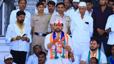 The contest here is between sitting MLA Sunil Shelke (in pic) of the Nationalist Congress Party (NCP) who faces a challenge from NCP rebel candidate, Bapu Bhegade, who will fight as an independent candidate (HT PHOTO) The contest here is between sitting MLA Sunil Shelke (in pic) of the Nationalist Congress Party (NCP) who faces a challenge from NCP rebel candidate, Bapu Bhegade, who will fight as an independent candidate (HT PHOTO)