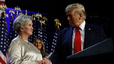 Donald Trump picks ‘universally admired’ Republican strategist Susie Wiles as White House chief of staff (Photo by CHIP SOMODEVILLA / GETTY IMAGES NORTH AMERICA / Getty Images via AFP) (Getty Images via AFP)