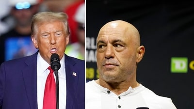 Donald Trump and Joe Rogan Donald Trump and Joe Rogan