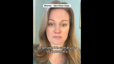 TikToker urges American women to leave their husbands if they voted for Trump (@kaybeecees/TikTok) TikToker urges American women to leave their husbands if they voted for Trump (@kaybeecees/TikTok)