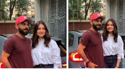 Anushka Sharma and Virat Kohli recently attended Neha Dhupia's daughter Mehr's birthday bash. Anushka Sharma and Virat Kohli recently attended Neha Dhupia's daughter Mehr's birthday bash.