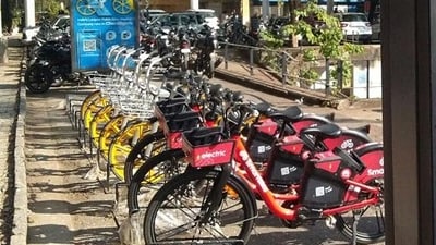 The initiative follows a successful pilot and includes security features like monitored parking zones, making it safer for commuters to use bicycles. (HT file) The initiative follows a successful pilot and includes security features like monitored parking zones, making it safer for commuters to use bicycles. (HT file)