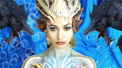 Olga Kurylenko in the ill-fated Empires of the Deep Olga Kurylenko in the ill-fated Empires of the Deep