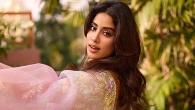 Janhvi Kapoor's sheer saree with intricate floral embroidery and countless embellishments will give a fresh makeover to your wedding wardrobe. It is perfect for pre-wedding festivities and would also stand out at a sunny day wedding. Janhvi Kapoor's sheer saree with intricate floral embroidery and countless embellishments will give a fresh makeover to your wedding wardrobe. It is perfect for pre-wedding festivities and would also stand out at a sunny day wedding.