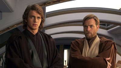 Hayden Christensen as Anakin Skywalker and Ewan McGregor as Obi wan Kenobi in Star Wars Episode II. (Disney) Hayden Christensen as Anakin Skywalker and Ewan McGregor as Obi wan Kenobi in Star Wars Episode II. (Disney)