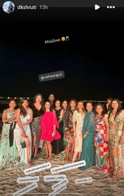 Namrata Shirodkar, Upasana Konidela with other female guests. Namrata Shirodkar, Upasana Konidela with other female guests.