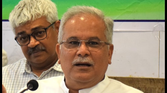 Former Chhattisgarh chief minister Bhupesh Baghel. (HT PHOTO)