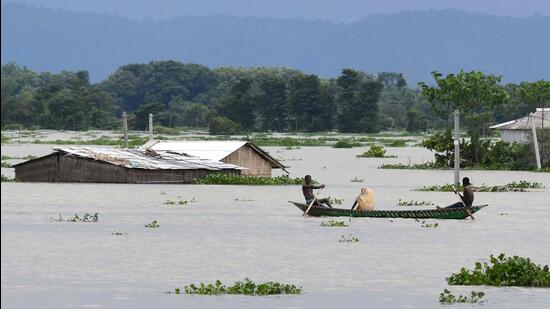 In Assam, heavy rains, floods, and landslides were recorded on 122 days. (AFP/Representative)