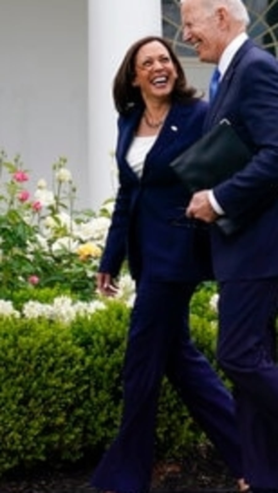 Joe Biden praises Kamala Harris for having a ‘backbone like a ramrod' (AP)