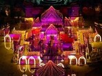 An aerial view of Shri Ram Janmabhoomi Temple during Deepotsav 2024 celebration on the eve of the Diwali festival, in Ayodhya. An aerial view of Shri Ram Janmabhoomi Temple during Deepotsav 2024 celebration on the eve of the Diwali festival, in Ayodhya.