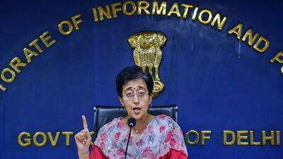 Atishi addressing a press conference at Old Secretariat in New Delhi on Saturday. (ANI) Atishi addressing a press conference at Old Secretariat in New Delhi on Saturday. (ANI)