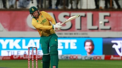 South Africa's Heinrich Klaasen in action (REUTERS)