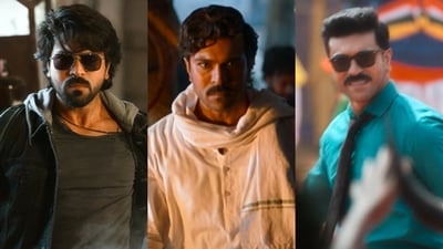 Game Changer teaser: Ram Charan is seen in three different looks in the film. Game Changer teaser: Ram Charan is seen in three different looks in the film.