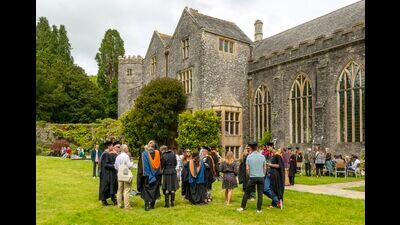 Graduation event, Schumacher College, Dartington Hall estate, Totnes, Devon, England, UK. (Photo by: Geography Photos/Universal Images Group via Getty Images) (Geography Photos/Universal Image) Graduation event, Schumacher College, Dartington Hall estate, Totnes, Devon, England, UK. (Photo by: Geography Photos/Universal Images Group via Getty Images) (Geography Photos/Universal Image)