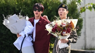Fans are buzzing over BTS Jin's upcoming appearance on the Korean show Salon Drip 2. (Photo by JUNG YEON-JE / AFP) (AFP) Fans are buzzing over BTS Jin's upcoming appearance on the Korean show Salon Drip 2. (Photo by JUNG YEON-JE / AFP) (AFP)