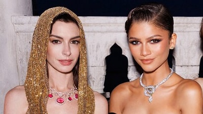 Zendaya and Anne Hathaway join the cast of Christopher Nolan's next film alongside Tom Holland and Matt Damon. (@Bulgariofficial/X) Zendaya and Anne Hathaway join the cast of Christopher Nolan's next film alongside Tom Holland and Matt Damon. (@Bulgariofficial/X)