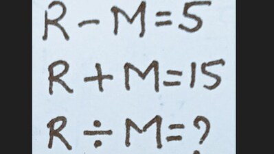 A maths brain teaser on X challenged users to solve three equations. (X/@MATHSWITHZIA)