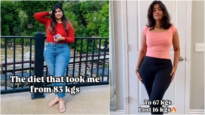 A woman shared her diet plan that helped her lose 16 kg. A woman shared her diet plan that helped her lose 16 kg.