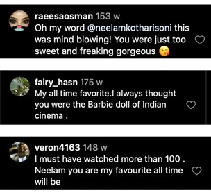 Comments under the post
