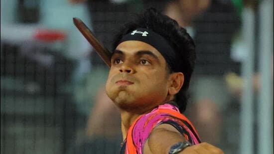India javelin ace Neeraj Chopra in action at the Lausanne Diamond League meeting in August. (REUTERS)