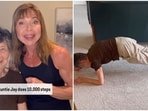 At 90, this woman has an inspiring fitness routine that involves planks, squats and more. At 90, this woman has an inspiring fitness routine that involves planks, squats and more.