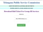 TSPSC group 3 hall ticket released at tspsc.gov.in, direct link 