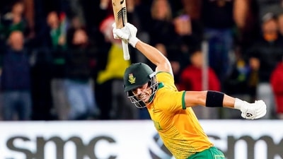 Stubbs was unbeaten on 47 off 41 balls as he put up an eighth wicket stand of 42 runs not out off just 20 balls. He hit the winning runs for South Africa off the last ball of the 19th over. (ANI) Stubbs was unbeaten on 47 off 41 balls as he put up an eighth wicket stand of 42 runs not out off just 20 balls. He hit the winning runs for South Africa off the last ball of the 19th over. (ANI)