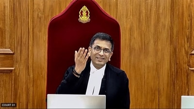 DY Chandrachud had taken over as the Chief Justice of India in November 2022. (Supreme Court of India/YouTube)
