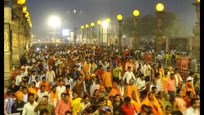 Devotees in large numbers took part in the annual event in Ayodhya. (HH photo) Devotees in large numbers took part in the annual event in Ayodhya. (HH photo)