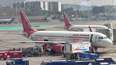 Air India airline passenger aircrafts parked at the Chhatrapati Shivaji Maharaj International Airport in Mumbai. (File) (REUTERS)
