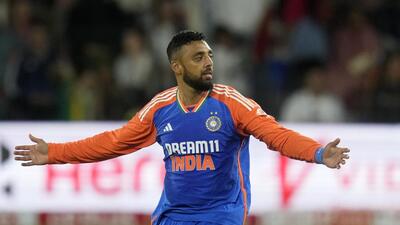 India spinner Varun Chakravarthy captured 5/17 in the second T20I against South Africa at Gqeberha on Sunday, after taking 3/25 in the opening win at Durban. (AP) India spinner Varun Chakravarthy captured 5/17 in the second T20I against South Africa at Gqeberha on Sunday, after taking 3/25 in the opening win at Durban. (AP)