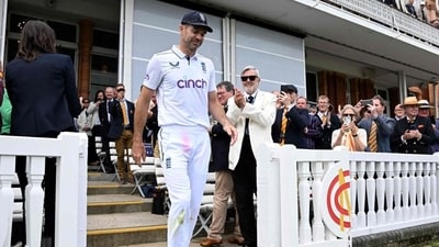 James Anderson played his final Test at Lord’s Cricket Ground last week. (AFP) James Anderson played his final Test at Lord’s Cricket Ground last week. (AFP)
