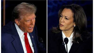 US President-elect Donald Trump, and the Democratic presidential nominee, US Vice President Kamala Harris (REUTERS)