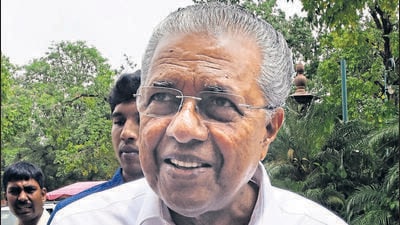 Kerala Chief Minister Pinarayi Vijayan extolled the achievements of his administration in the last eight-and-a-half years in a bid to shore up votes in favour of the LDF in the bypoll-bound Chelakkara assembly constituency on Sunday. (HT PHOTO) Kerala Chief Minister Pinarayi Vijayan extolled the achievements of his administration in the last eight-and-a-half years in a bid to shore up votes in favour of the LDF in the bypoll-bound Chelakkara assembly constituency on Sunday. (HT PHOTO)