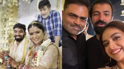 On the special day, other guests like actor Rahul Ravindran and director Nag Ashwin witnessed their union. (Instagram: Keerthy Suresh) On the special day, other guests like actor Rahul Ravindran and director Nag Ashwin witnessed their union. (Instagram: Keerthy Suresh)