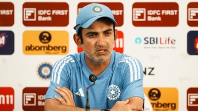 Mumbai: Indian cricket team coach Gautam Gambhir addresses a press conference. (PTI Photo/Kunal Patil) (PTI) Mumbai: Indian cricket team coach Gautam Gambhir addresses a press conference. (PTI Photo/Kunal Patil) (PTI)
