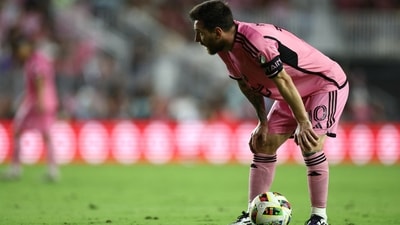 Lionel Messi's Inter Miami were knocked out of the MLS playoffs in round one, in a stunning upset of the favourites. (USA TODAY Sports via Reuters Con)