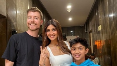 MrBeast, whose real name is James Stephen Donaldson, arrived in India with Logan Paul on Sunday morning. MrBeast, whose real name is James Stephen Donaldson, arrived in India with Logan Paul on Sunday morning.