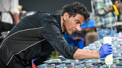 Chef Vikas Khanna flew down for two days from New York to cook for the HT centenary dinner. (HT ARCHIVES) Chef Vikas Khanna flew down for two days from New York to cook for the HT centenary dinner. (HT ARCHIVES)