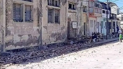 Two powerful earthquakes rocked southern Cuba in quick succession on Sunday, US geologists said, sending Cubans running into the streets (AFP)