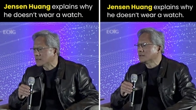 In a video, Nvidia CEO Jensen Huang said that he does not wear a watch and revealed the profound reason behind his choice. (Instagram/entrepreneursonig) In a video, Nvidia CEO Jensen Huang said that he does not wear a watch and revealed the profound reason behind his choice. (Instagram/entrepreneursonig)