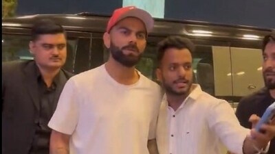 Virat Kohli at Mumbai airport ahead of his departure for Australia Test series Virat Kohli at Mumbai airport ahead of his departure for Australia Test series